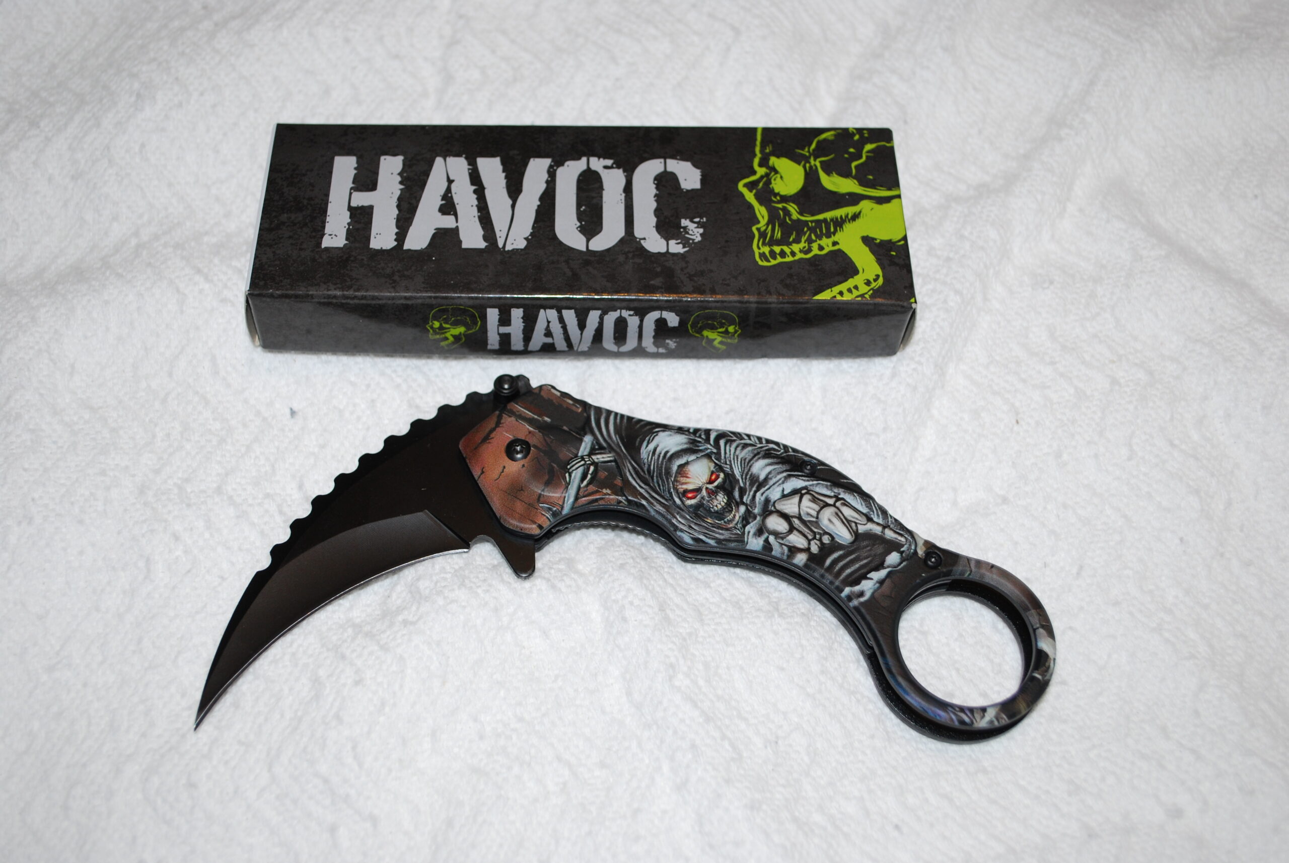 Grim Reaper Folding Karambit Knife Bobs Surplus Outlet